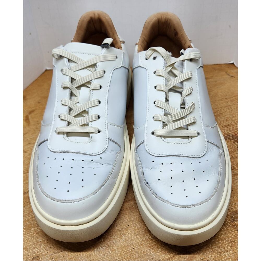 Allen Edmonds Owen Sneaker Mens Size 10D Leather Shoes in White Lace Up Style